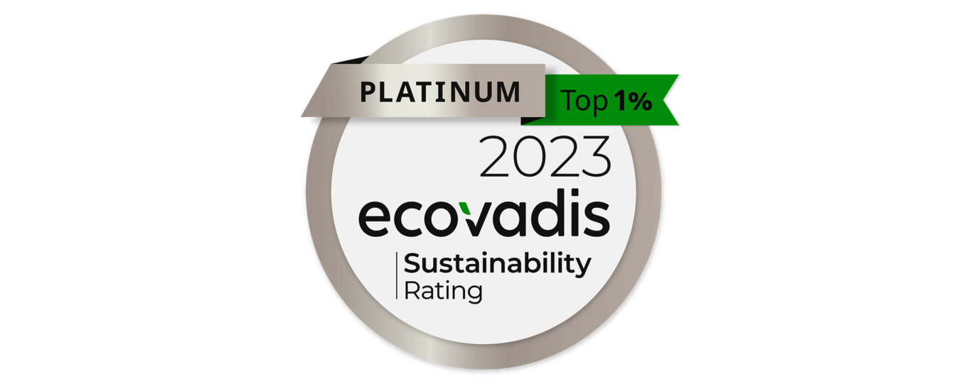 EcoVadis Platin Zertifikat