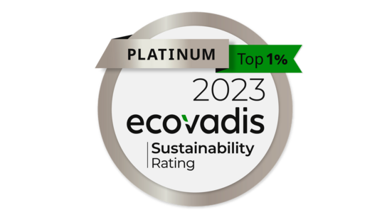 EcoVadis Platin Zertifikat