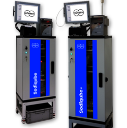 Sodiqube, automatic test station that combines weighing, diameter, pressure drop and ventilation modules