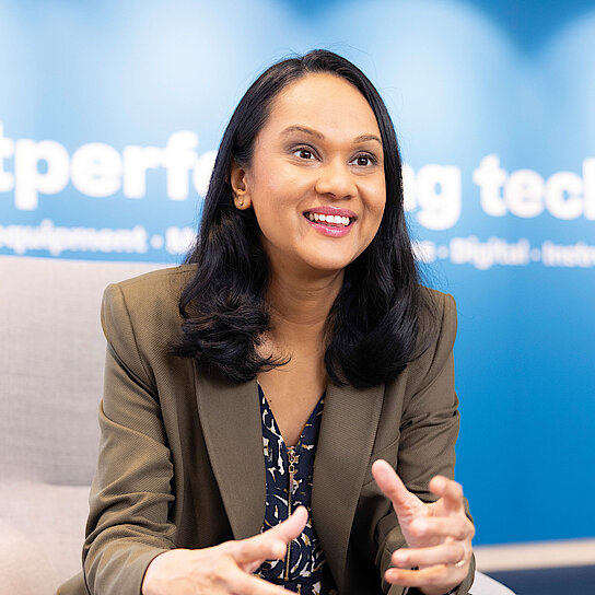Arungalai Anbarasu President and Chairwoman of the Körber Business Area Technologies and member of the Körber Group Executive Board